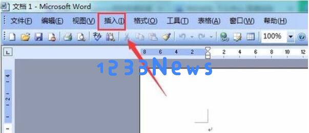 word2003中插入页码的方法